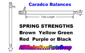 Caradco Window Balances Brown Yellow Green Red 23 1 2