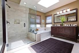 The blue tile on the shower floor and recessed shelf bring a touch of color to the. 8 Stylish Shower Enclosure Ideas For Your Dream Bathroom Plan N Design