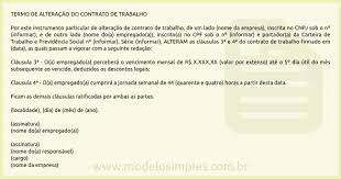 Além disso, depois do aviso prévio trabalhado, o empregado também receberá o valor proporcional ao 13° salário, bem como terá acesso integral ao caso você tenha alguma dúvida sobre o horário de trabalho durante o aviso prévio, não deixe de procurar um advogado especializado em direito. Modelo De Termo De Alteracao Do Contrato De Trabalho