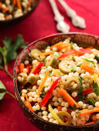Pasta salad with israeli couscous. Ptitim Salad Israeli Couscous Salad With Herbs My Weekend Kitchen