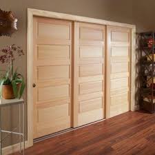 3 Door Sliding Bypass Closet Doors Sliding Closet Doors Sliding Doors Interior Wood Doors Interior