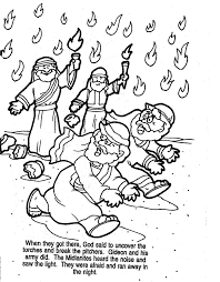 Week 29 Gideon Use On Shield Sunday School Coloring Pages Bible Crafts Gideon Bible