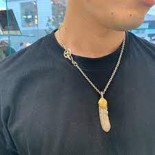 goro s setup 30900hkd 𝟐𝟗𝟑𝟓𝟓𝐇𝐊𝐃 會員優惠價格至𝟖 𝟑𝟏 1 上金特大羽毛 13600hkd 2 鷹扣細角項鍊 5500hkd 3 k18金銀輪 chain necklace pendant necklace pendant