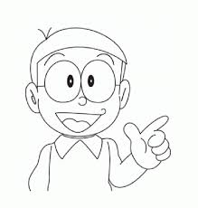 Free Nobita From Doraemon Coloring Sheet To Print Doraemon Coloring Sheets Color