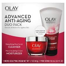Olay Regenerist Micro-sculpting Cream & Regenerist Detoxifying Pore Scrub -  2ct : Target