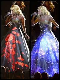 But one thing potential haters will be satisfied with is the prom dress worn during the iconic prom bloodbath. Grammys 2013 Carrie Underwood S Video Gown Projects Fashion S Future Poll The Hollywood Reporter