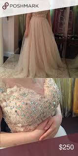 Light Pink Prom Dress With Gems Light Pink Prom Dress Pink Prom Dress Dresses