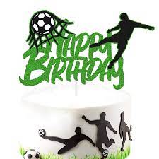 Happy birthday, my dear footballer. Buy Yoymarr Soccer Cake Topper Happy Birthday Sign Cake Decorations For Soccer Ball Player Net Sport Football Themed Men Boy Birthday Party Supplies Green Glitter Decor Double Sided Online In Indonesia B08hvnrt4x