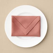 Perfect Envelope Folded Napkin To Hold A Menu Valentine Or Other Surprise Wedding Napkin Folding Napkin Folding Paper Napkin Folding