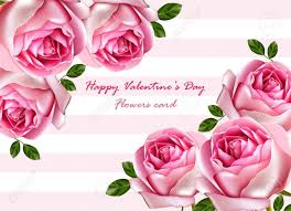 Happy valentine's day flowers pictures. Happy Valentine Day Beautiful Roses Card Vector Realistic Flowers Bouquet Detailed Illustrations Royalty Free Cliparts Vectors And Stock Illustration Image 93403824
