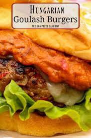 Black And Bleu Burger Red Robin Recipe Classic Hungarian Goulash Deconstructed To A Burger Rich Sauce Seasoned Patty Served Up On A Potato Bun With Images Homemade Burger Recipe Beef Recipes Homemade Burgers