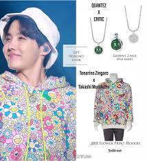 Bts Looks Outfits Di Instagram Hoseok 5th Muster Wearing Quanteztothenextlevel X Critic Wear In 2020 Bts Inspired Outfits Bts Clothing Flower Print Hoodie