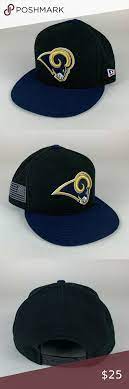 Los Angeles Rams Nfl New Era Snapback Hat For Sale Item Name Los Angeles Rams Nfl New Era Hat Black Navy Blue New Era Snapback Snapback Hats New Era Hats
