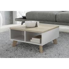 Rectangular coffee table made of 100% solid ash wood from sustainably managed french forests 1 wooden drawer is integrated into the belt this piece of furniture is part of the égée collection, designed by the parisian designer eric gizard who adopts the refined codes of scandinavian design combining natural materials, elegance and sobriety of lines by adding very beautiful muted and trendy. Scandinavian Style Coffee Table 60cm X 60cm Small White Oak Finish