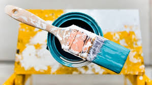 paintbrush after using latex paint