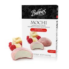 Raspberry White Chocolate Bubbies Mochi Ice Cream Ice Cream Mochi