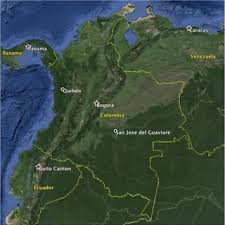 Colombia is a country in northwestern south america that has a coastline on both the atlantic and the pacific oceans. Colombia Country Map And Data Collection Sites Quibdo And San Jose De Download Scientific Diagram