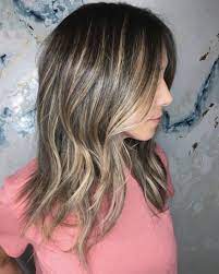 Long Highlighted Hairstyle With Razored Ends Long Shag Haircut Shag Haircut Long Hair Styles