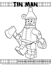 Coloring Page Tin Man True North Bricks Lego Coloring Pages Lego Coloring Coloring Pages