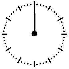In the clock on the left, the hour hand is just past the 8 so you know the time is just past 8 o'clock (the large hand is the minute hand and it shows that it is 22 past the hour, so it is 22 past 8). At 12 O Clock The Hour And The Minute Hand Are Pointing To The Exact Same Spot What Is The Next Time They Will Be Pointing To The Same Spot And How Long