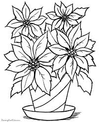 Poinsetta In 2020 Flower Coloring Pages Flower Coloring Sheets Christmas Coloring Pages