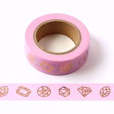 Washi Tape Foil Desayuno Con Diamantes En 2020 Washi Desayuno Con Diamantes Diamantes