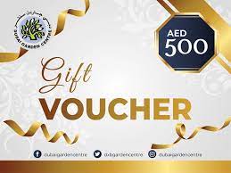 Voucher is something what entitles especially tourists to go to certain places and do certain things. Dgc Gift Voucher 500 Special Arrangements Dubai Garden Centre