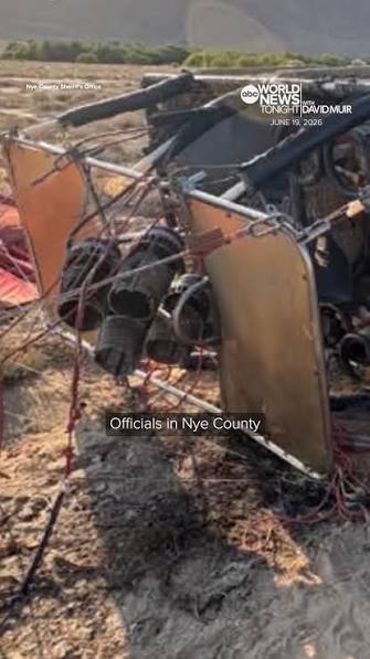 At least nine people were injured after a hot air balloon made a hard  landing in Nevada. The FAA is looking into the cause of the crash. David  Muir reports. ...