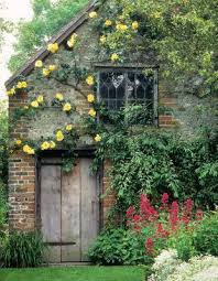 Old Vine On Brick Barn Brick Shed Cottage Garden Backyard Sheds
