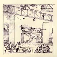 Exhibit Rendering Please Touch Museum Rendering Watercolor Techniques Exhibition