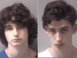 Teens arrested after being spotted carrying suspicious items