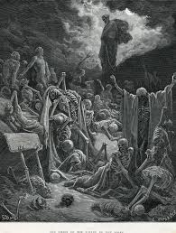 Gustave Dore Engraving Valley Of Dry Bones Dore Print Etsy Valley Of Dry Bones Gustave Dore Painting