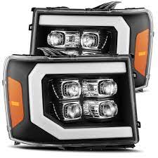 Chevrolet silverado 07 13 xb led headlights. 07 13 Gmc Sierra Nova Series Led Projector Headlights Black