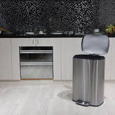 Shop for bathroom trash cans at bed bath & beyond. Totti 13 Gallon Stainless Steel Matte Finish Trash Can W Soft Closing Lid Bathroom Vanities Modern Vanities Wholesale Vanities