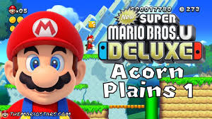 New Super Mario Bros U Deluxe Part 1 Gameplay Walkthrough Mario Bros Super Mario Bros Mario