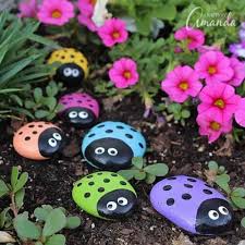 Buy stone garden & patio fountains and get the best deals at the lowest prices on ebay! Ladybug Painted Rocks Ladybug Rocks For The Garden
