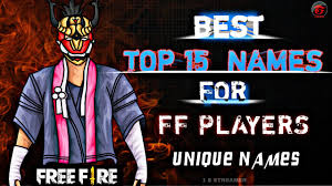 Here we have the world's best collection of free fire names, you can easily select your favorite free fire nickname or stylish name with name. Freefire Nicknames Unique Top 15 Best Rare Names For Freefire For Ff Players Free Fire Nicknames Youtube