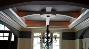 This project was made in the reception room in the stamotologic. Dining Room With A Custom Designed Trey Ceiling Youtube