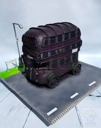 Harry Potter Knight Bus Harry Potter Cake Harry Potter Knight Bus Bus Cake