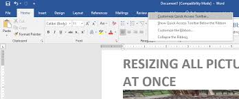 Resize images in word by using the right click command. Thinkeasy How To Quick Resize Multiple Pictures And Charts In Ms Word