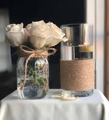 15 Thrifty Mason Jar Table Decorations And Centerpieces That Look Simply Amazing Mason Jar Centerpieces Jar Centerpiece Wedding Jar Centerpieces