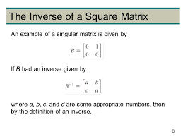 For singular value decomposition, a fourth matrix with left singular vectors and a matrix of singular values may be derived based on the jacobi rotation matrices. Copyright C Cengage Learning All Rights Reserved 2 Systems Of Linear Equations And Matrices Read Pp Stop At Inverse Of A Matrix Box Ppt Download
