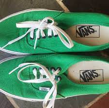 Bright Green Vans Women S Size 8 5 Men S Size 7 Green Vans Womens Vans Vans