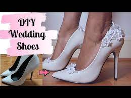 The image above showcases a pair of their blue. Diy Wedding Shoes Super Easy And Affordable Extra Youtube