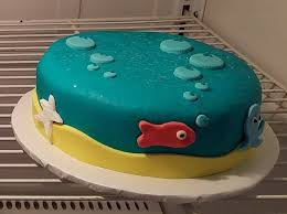 1st Birthday Cake Cartoon Images Cartoon Fish Smash Cake With Images 1st Birthday Cakes Cake Cartoon Fish