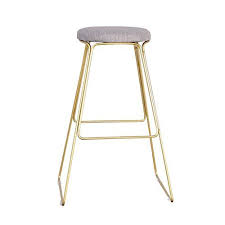 Zrxian Barstools High Stool Bar Kitchen Breakfast Stool Dining Chair Padded Seat Tall Chair Bar Stool Counter Wrought Iron Bar Stools Bar Stools Coffee Chairs