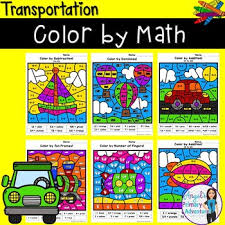 Celebrity color by number | stars coloring pages tricks hints guides reviews promo codes easter eggs and more for android application. Transportation Color By Code Math Activities By Angel S Primary Adventures