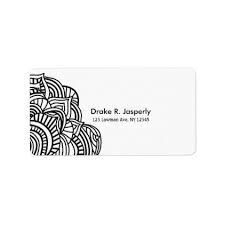 Black And White Label Simplistic Minimalist Black And White Medallion Label Zazzle Com Simplistic Medallion Design Black And White