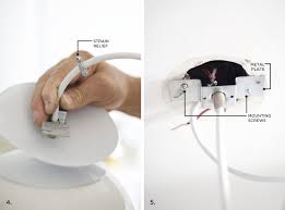 Feed the lighting wires through a hole in the side of the light fixture's electrical box. How To Hardwire A Light Fixture A Beautiful Mess