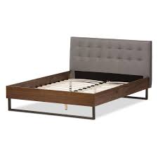 Baxton Studio Alberto Upholstered Platform Bed Reviews Allmodern Upholstered Platform Bed Metal Platform Bed Furniture